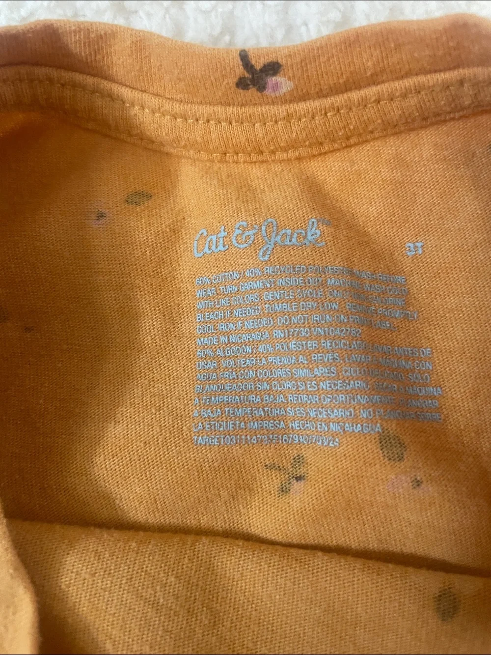 ⭐️4 for $20 Mustard Floral Long-Sleeve Top with Black Leggings